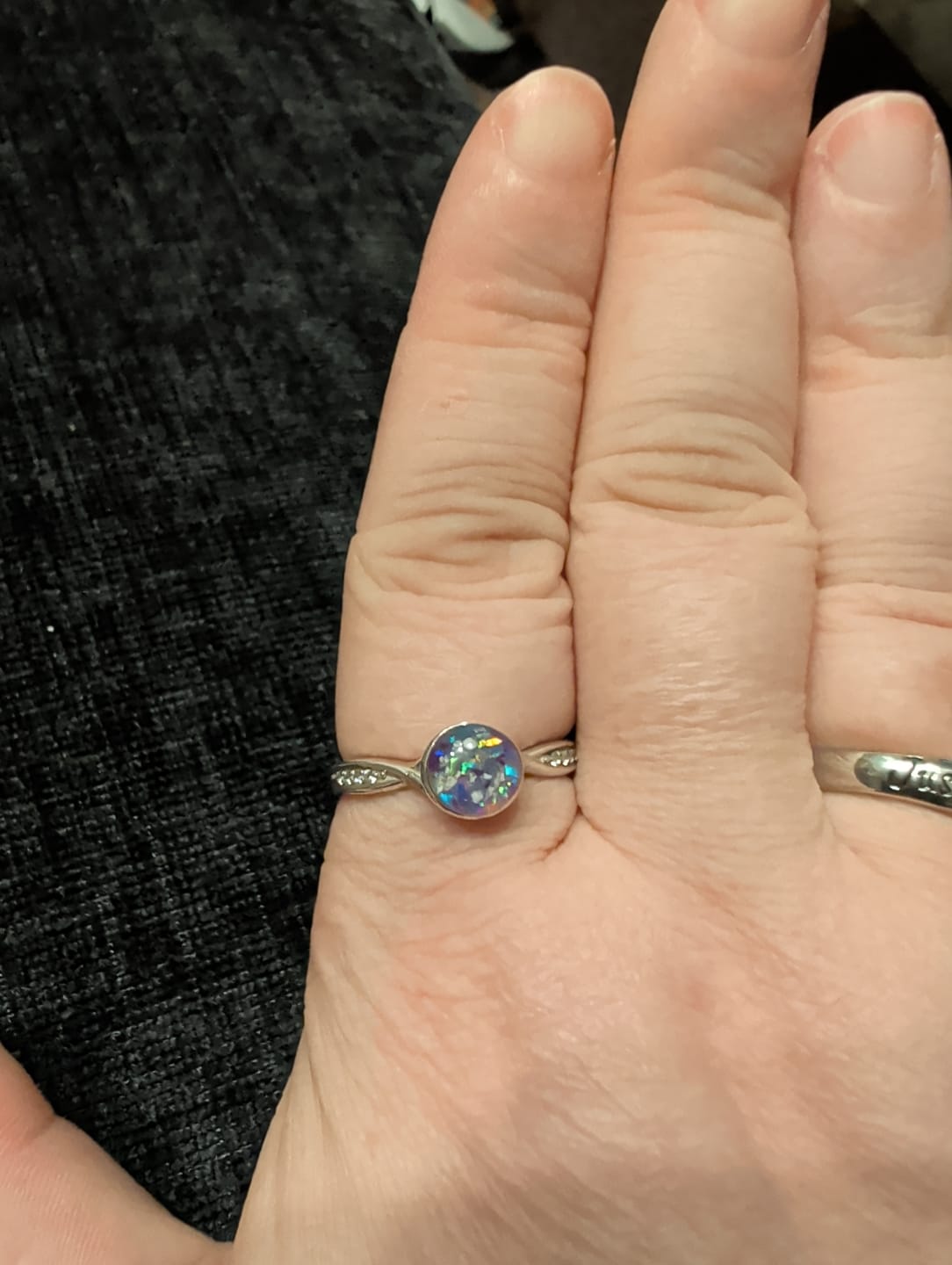 Customer photo review of Tranquil Circle Cremation Ring