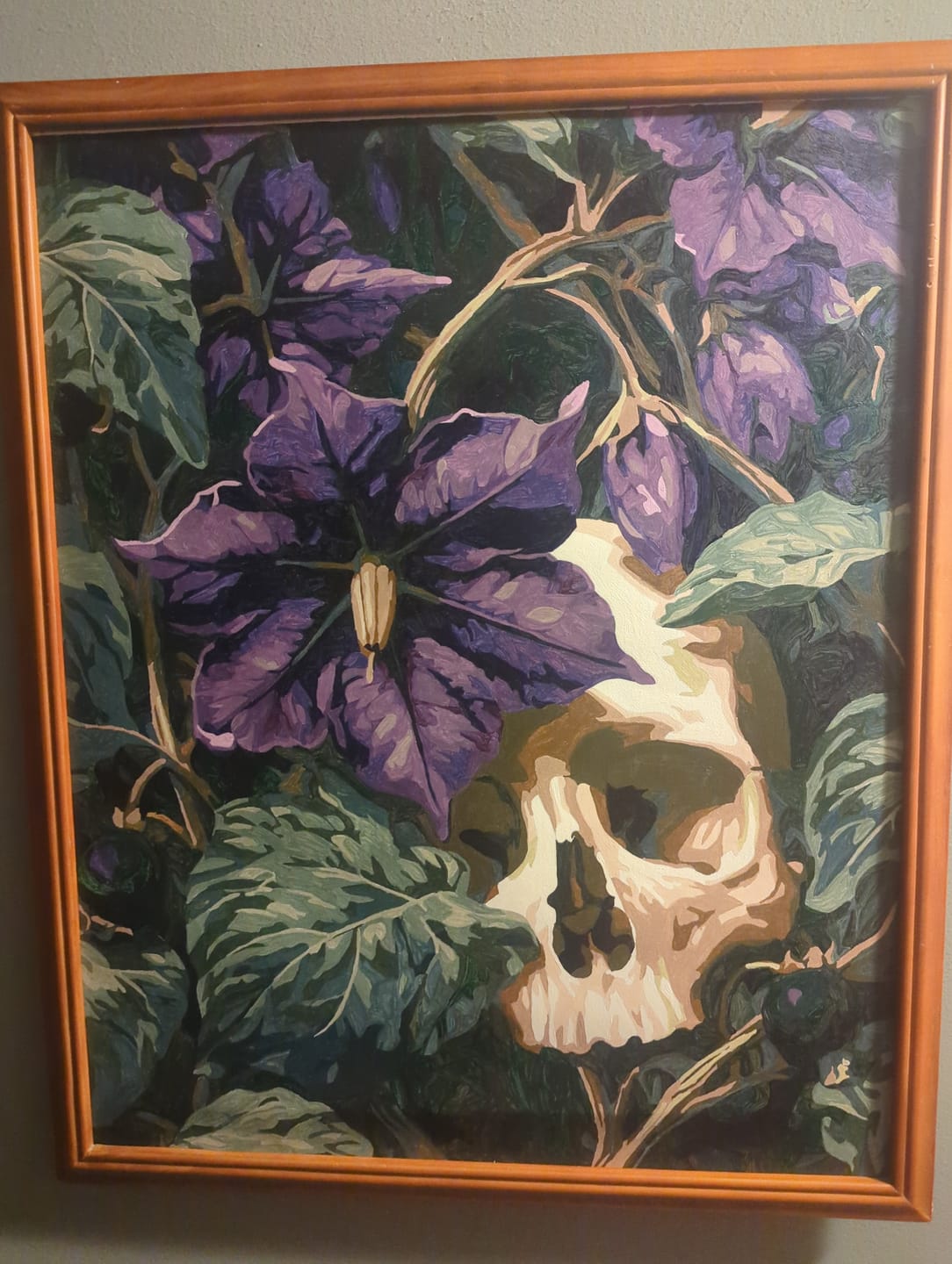 Customer photo review of Dark Nightshade Flower | Paint by Number
