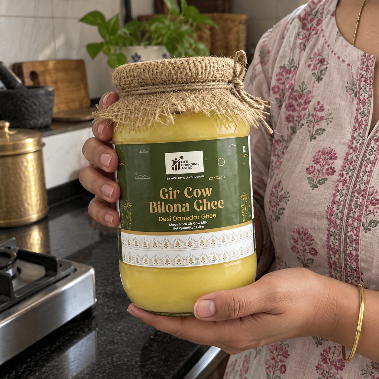 Customer photo review of Gir Cow Bilona Ghee