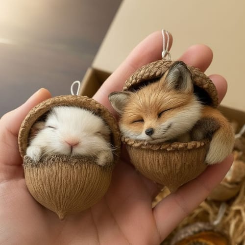 Customer photo review of Acorn Dreams – Sleeping Forest Friends