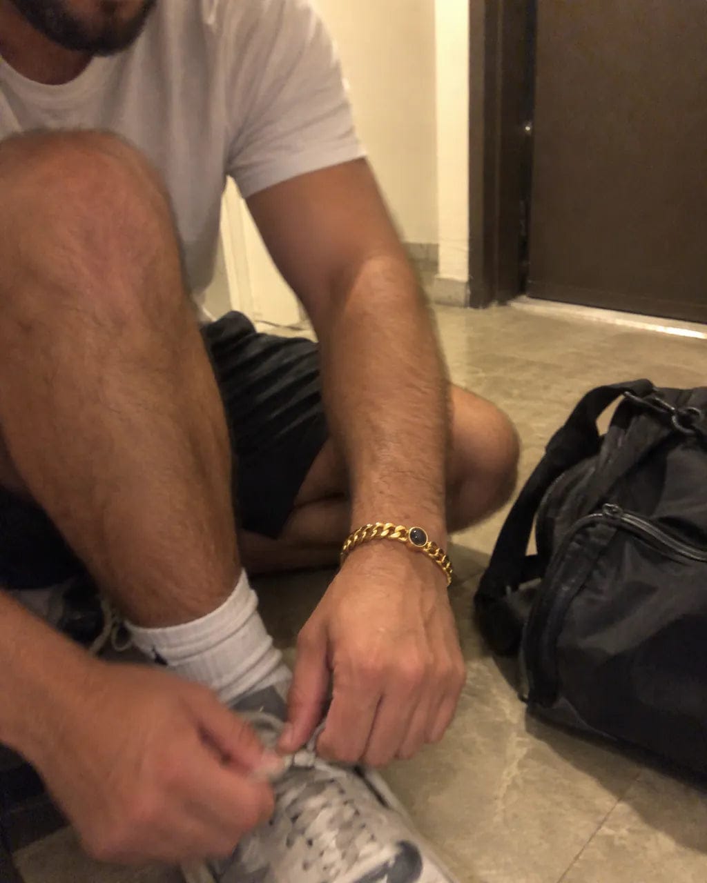 Customer photo review of צמיד טניס יוקרתי עם תמונה מוצפנת לגבר