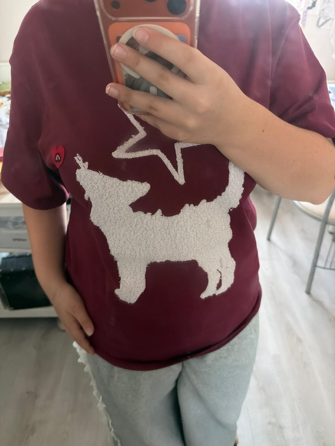 Customer photo review of Aelfric Eden Fuzzy Cat Star Tee