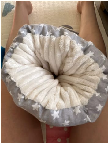 Customer photo review of Almohada de lactancia para brazo