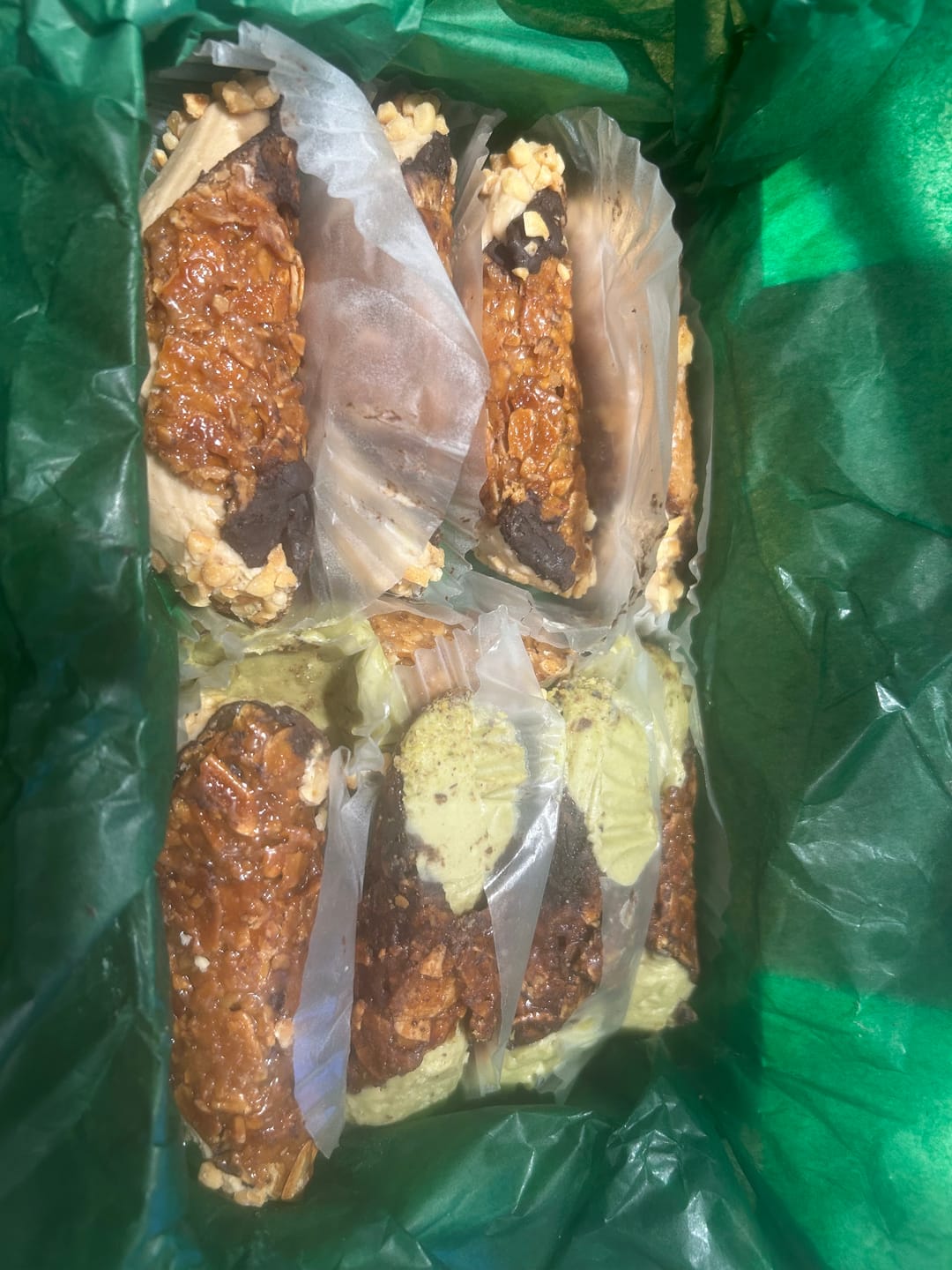 Customer photo review of 5 or 9 Gluten Free Cannoli - Surprise Box