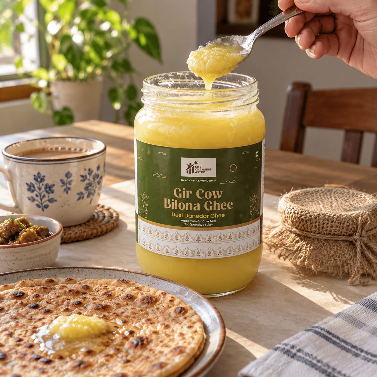 Customer photo review of Gir Cow Bilona Ghee
