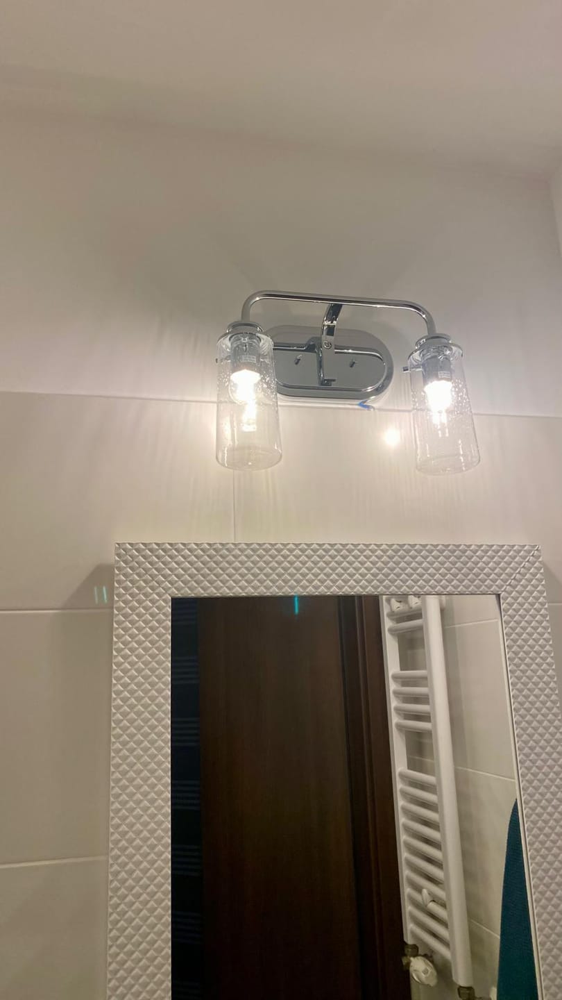 Customer photo review of Kinkiet Braelyn - 2 źródła światła - Polerowany chrom