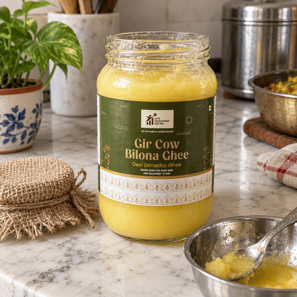 Customer photo review of Gir Cow Bilona Ghee