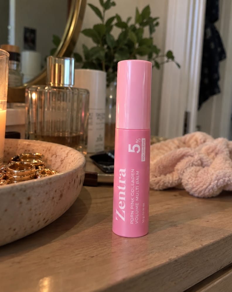 Customer photo review of pink collagen balm