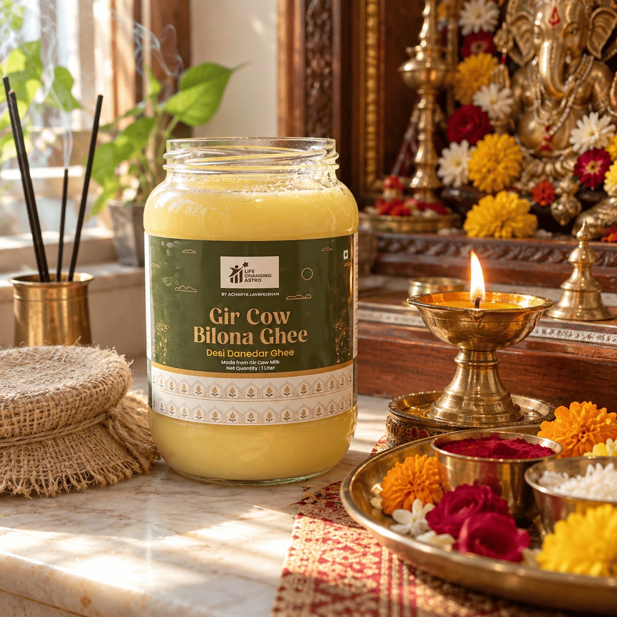 Customer photo review of Gir Cow Bilona Ghee