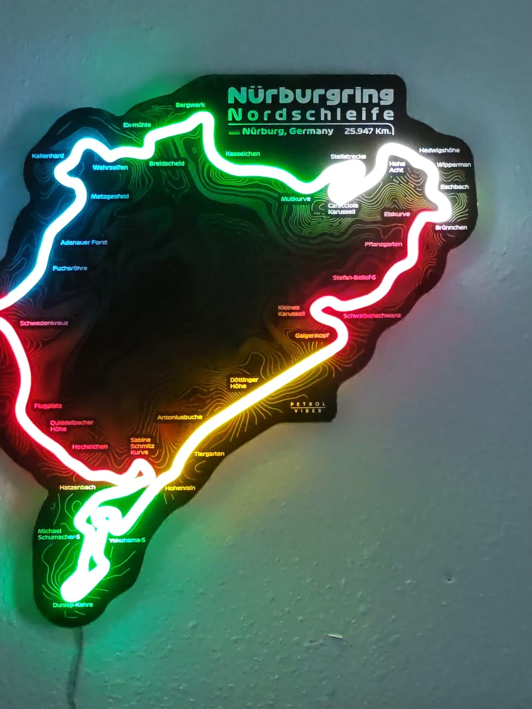 Customer photo review of Nürburgring Nordschleife Black Edition Neon Race Track