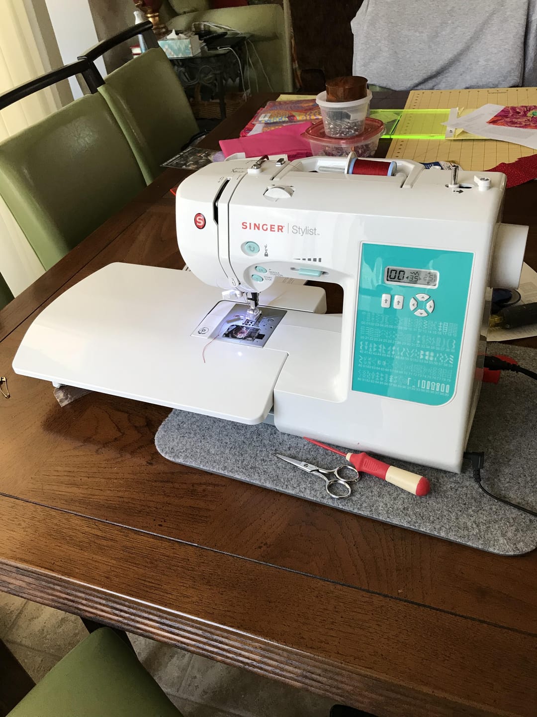 Customer photo review of Extension Table, Singer #052017