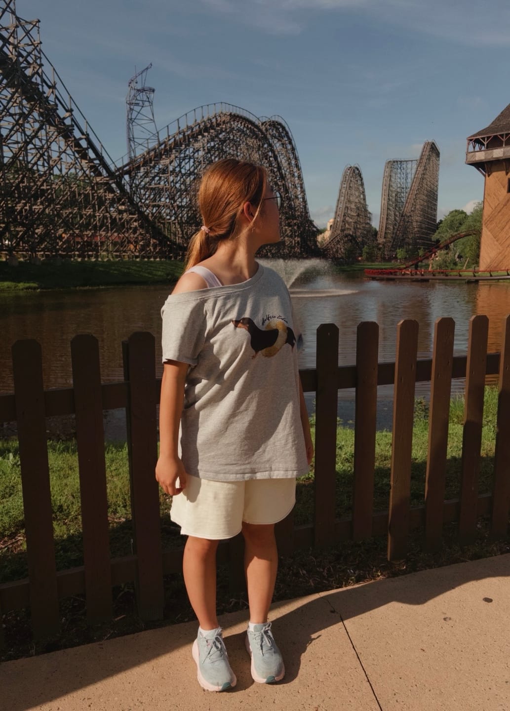 Customer photo review of Aelfric Eden Dachshund Off-The-Shoulder Tee