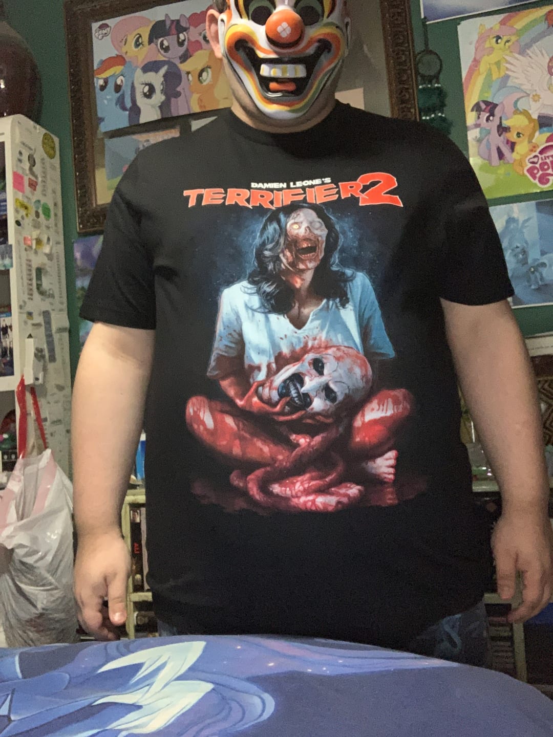 Customer photo review of Terrifier 2 Head Hunter T-Shirt