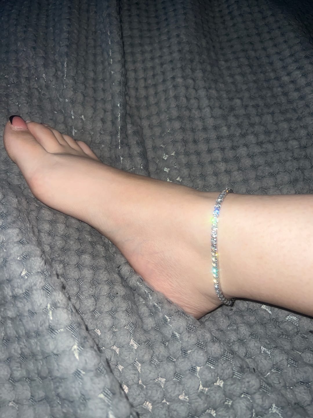 Customer photo review of Tennis Anklet - 4mm
