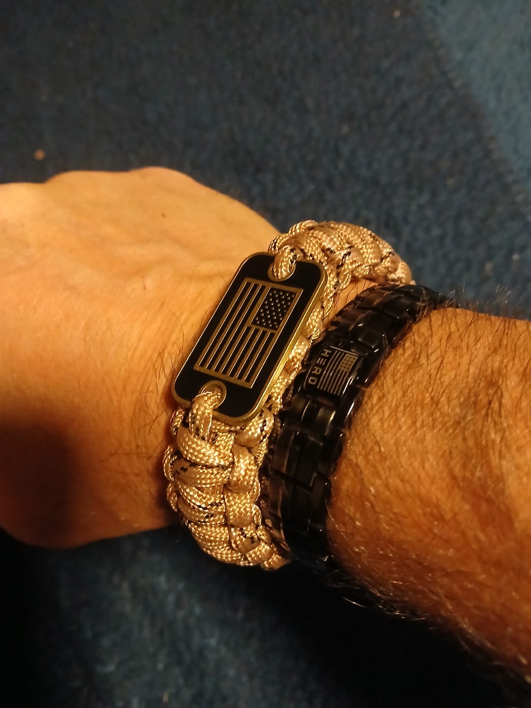 Customer photo review of Sherman Tank Track Titanium Magnetic Bracelet