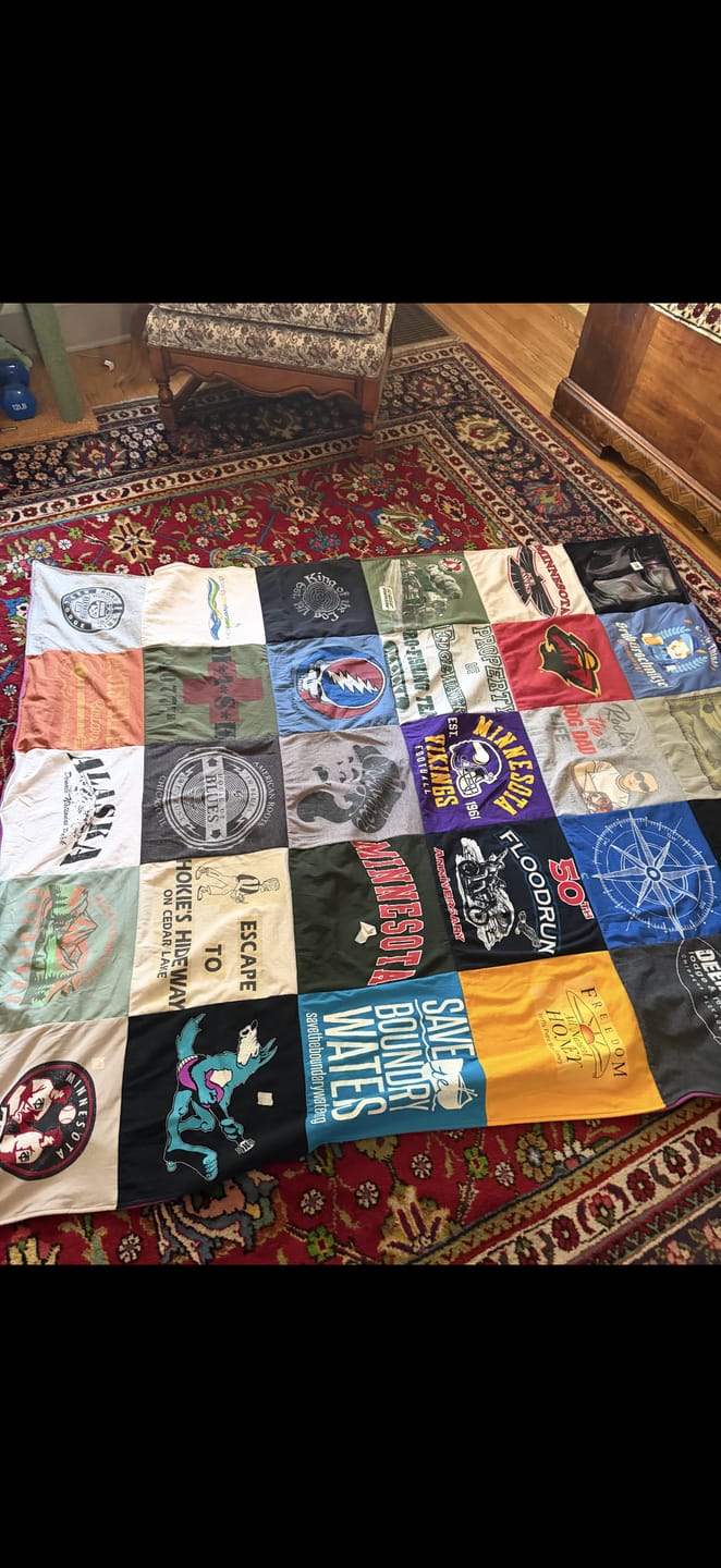 Customer photo review of Project Repat T-Shirt Quilt