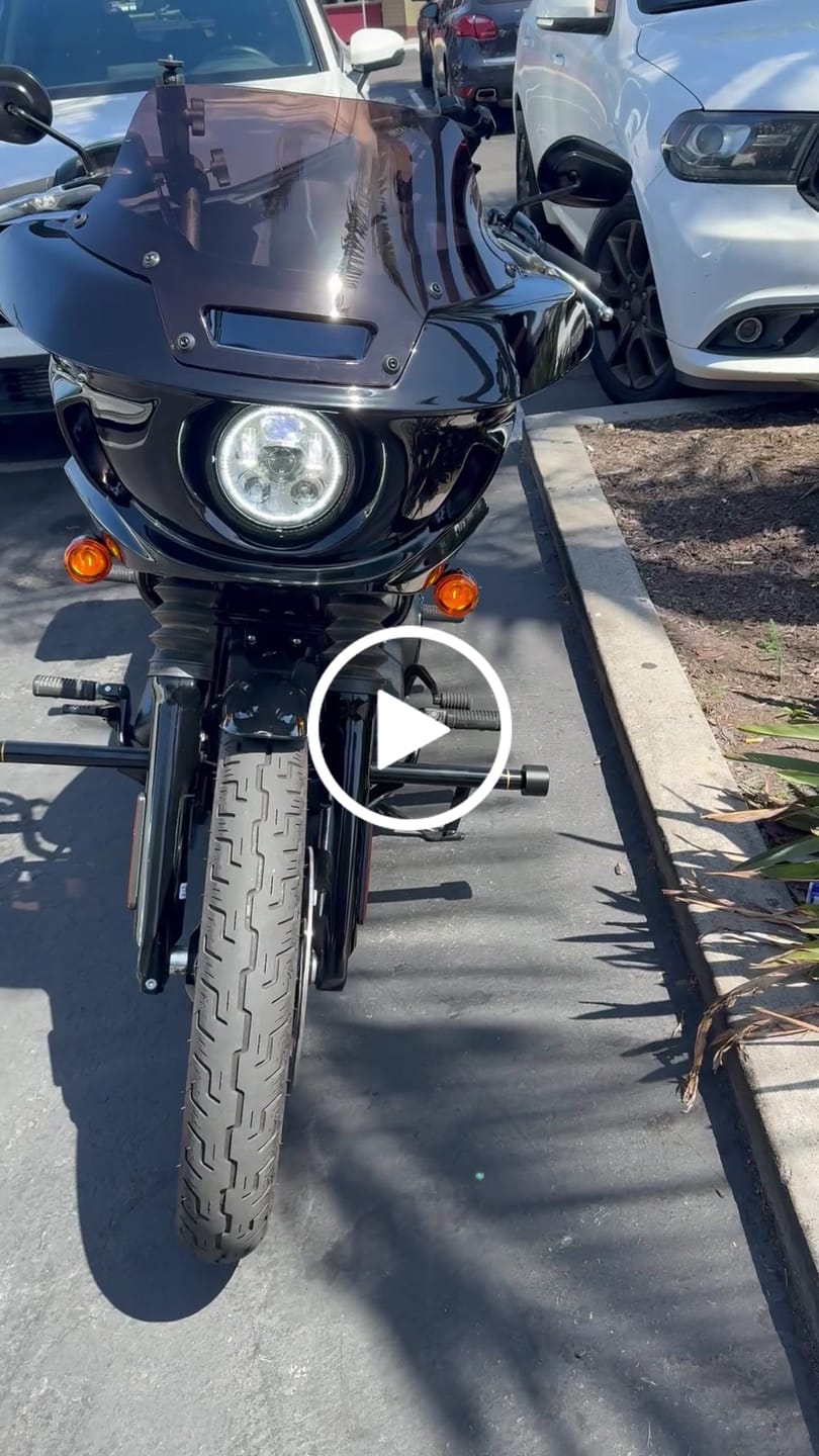 Customer video review of Viking Maverick Motorcycle Fairing For Harley Softail Street Bob FXBB/S Gloss Black