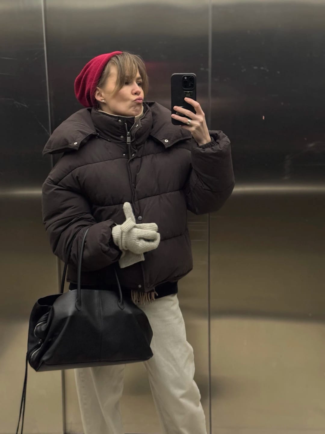Customer photo review of Miriam Multi-Compartment Shoulder Tote Bag