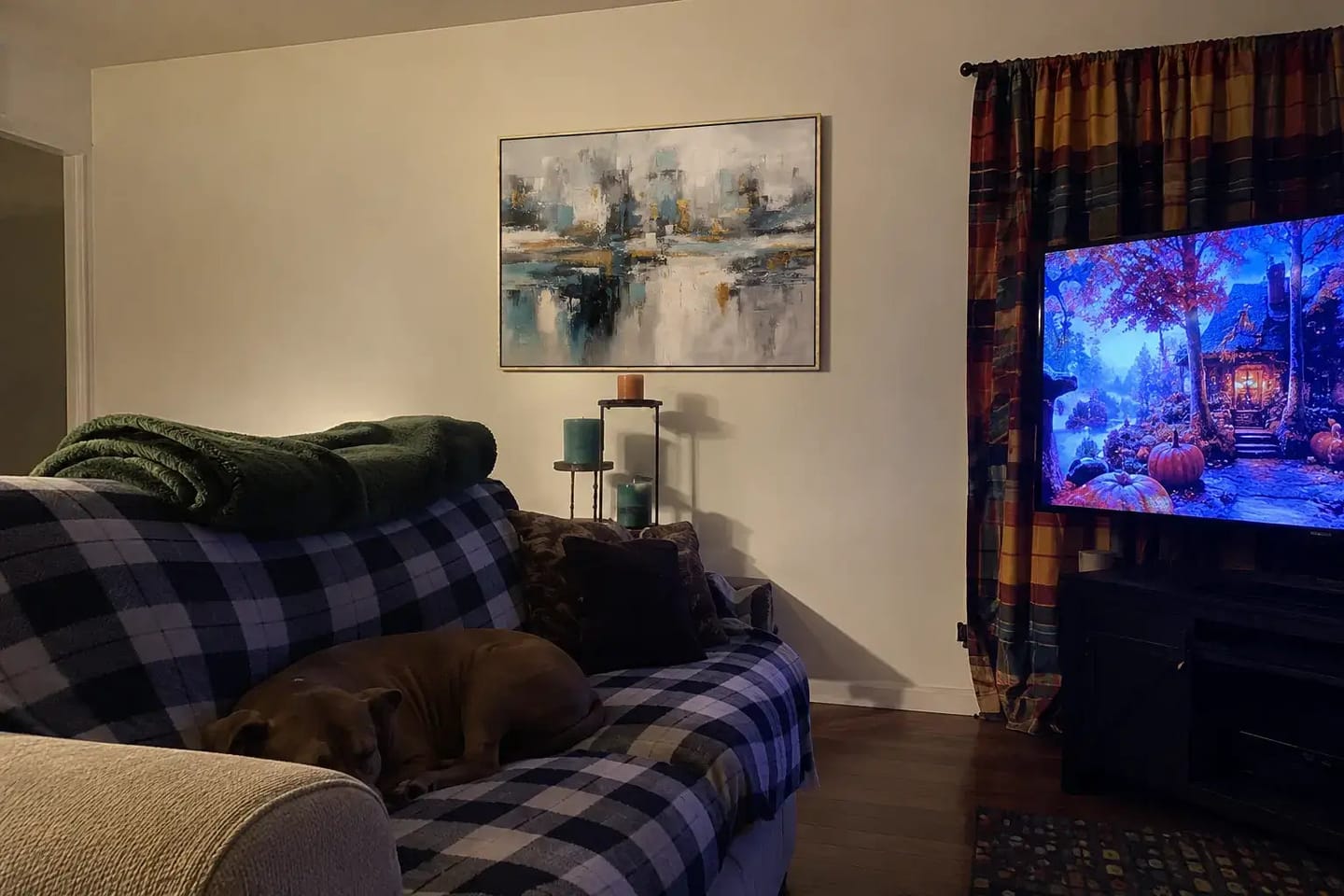 Customer photo review of Gilded City Echo Abstract Wall Art