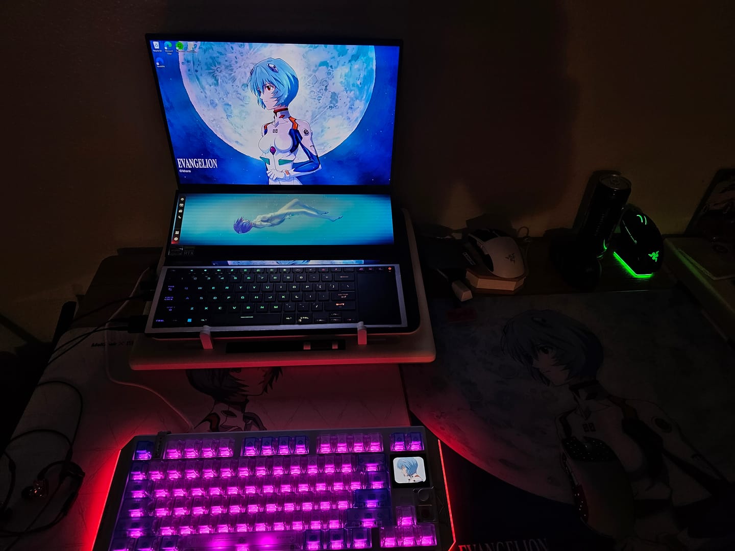 Customer photo review of MelGeek x EVANGELION Gaming Mousepad