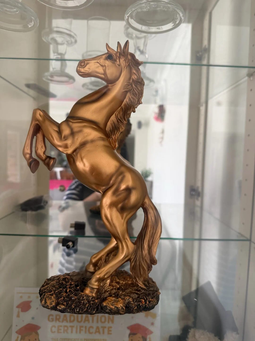 Customer photo review of Victory Horse Resin Statue