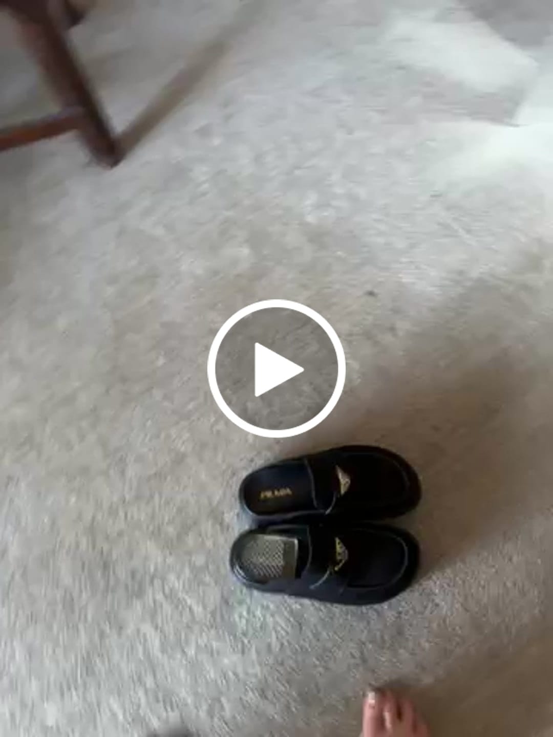 Customer video review of Prada 2026 Mule Grained Leather 847068