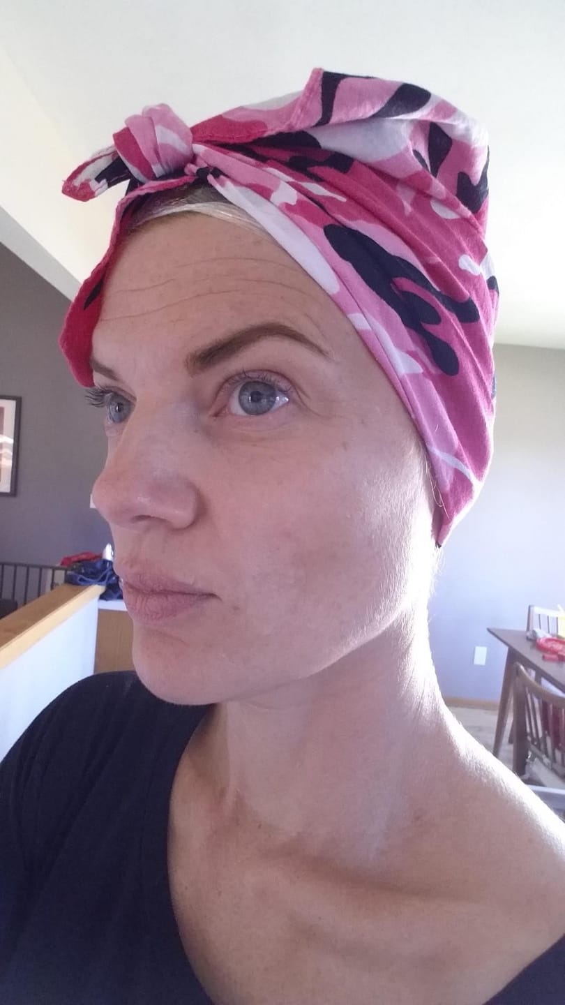 Customer photo review of Nutri Glow Organic Indigo Powder