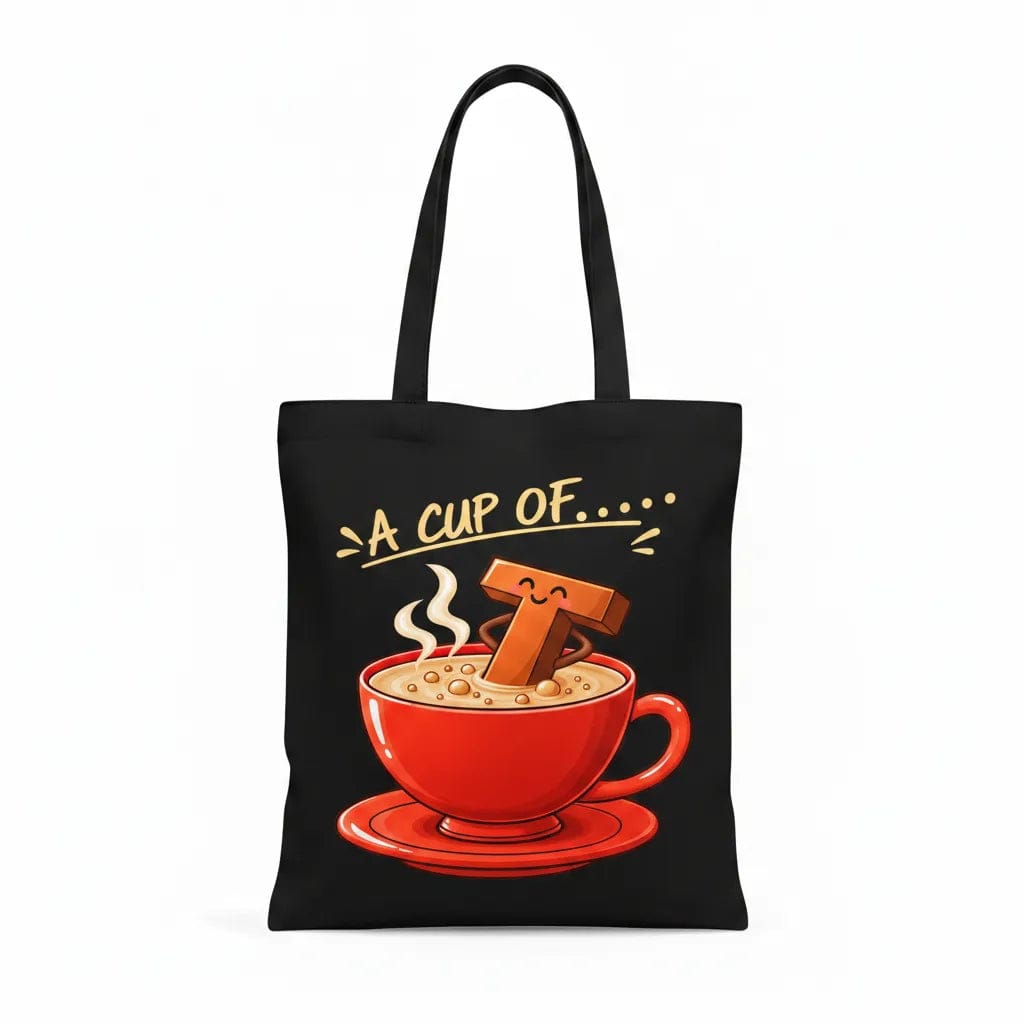 Customer photo review of Wrapzy Black Print Canvas Tote Bag