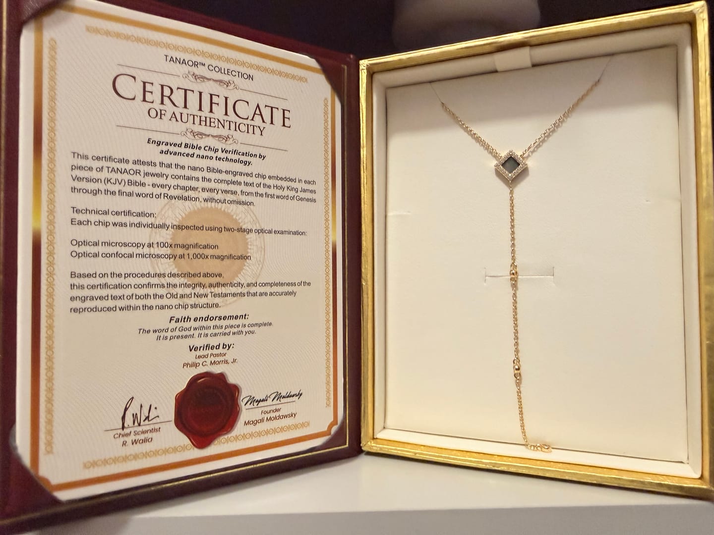 Customer photo review of Star Drop Necklace