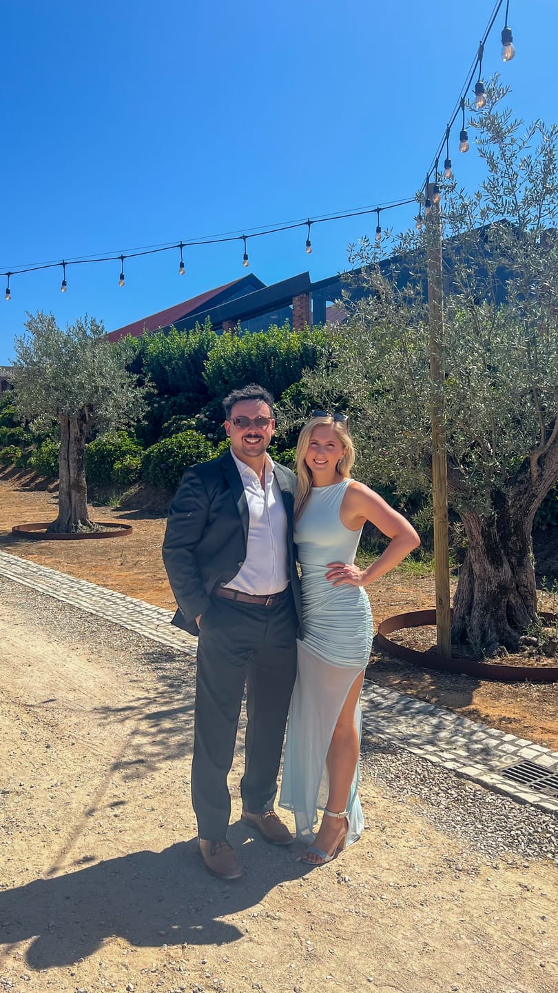 Customer photo review of DAKOTA 2-in-1 Wrap Dress - Powder Blue