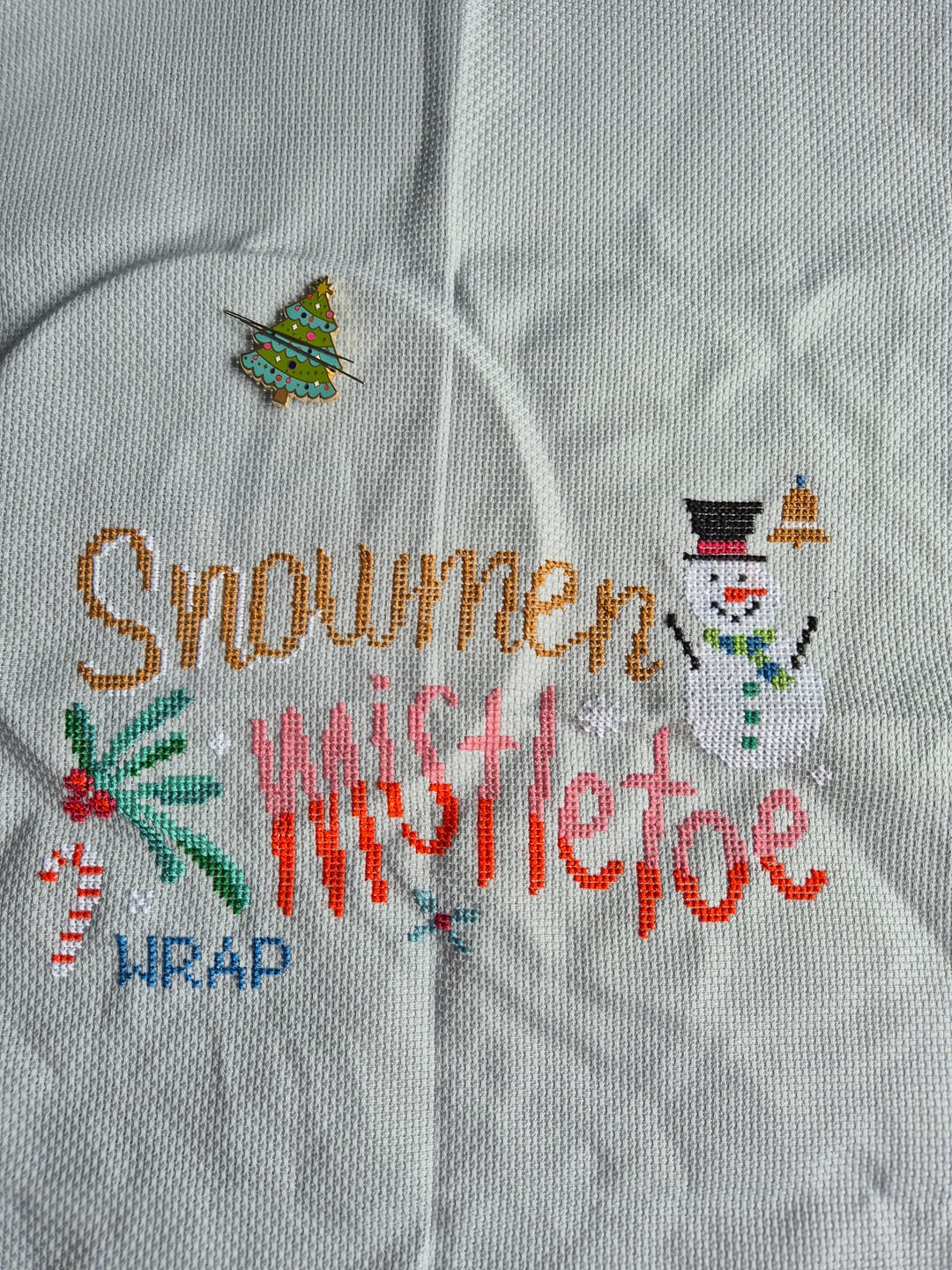 Customer photo review of Deck the Halls - Christmas Cross Stitch Kit