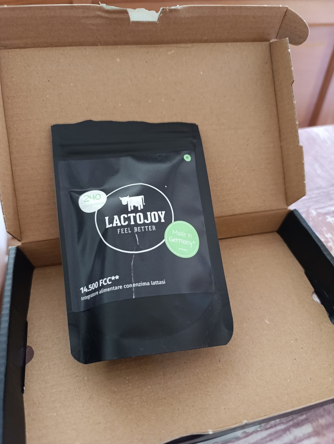 Customer photo review of LactoJoy Lactase Pills - 14.500 FCC - 240 pcs refill bag