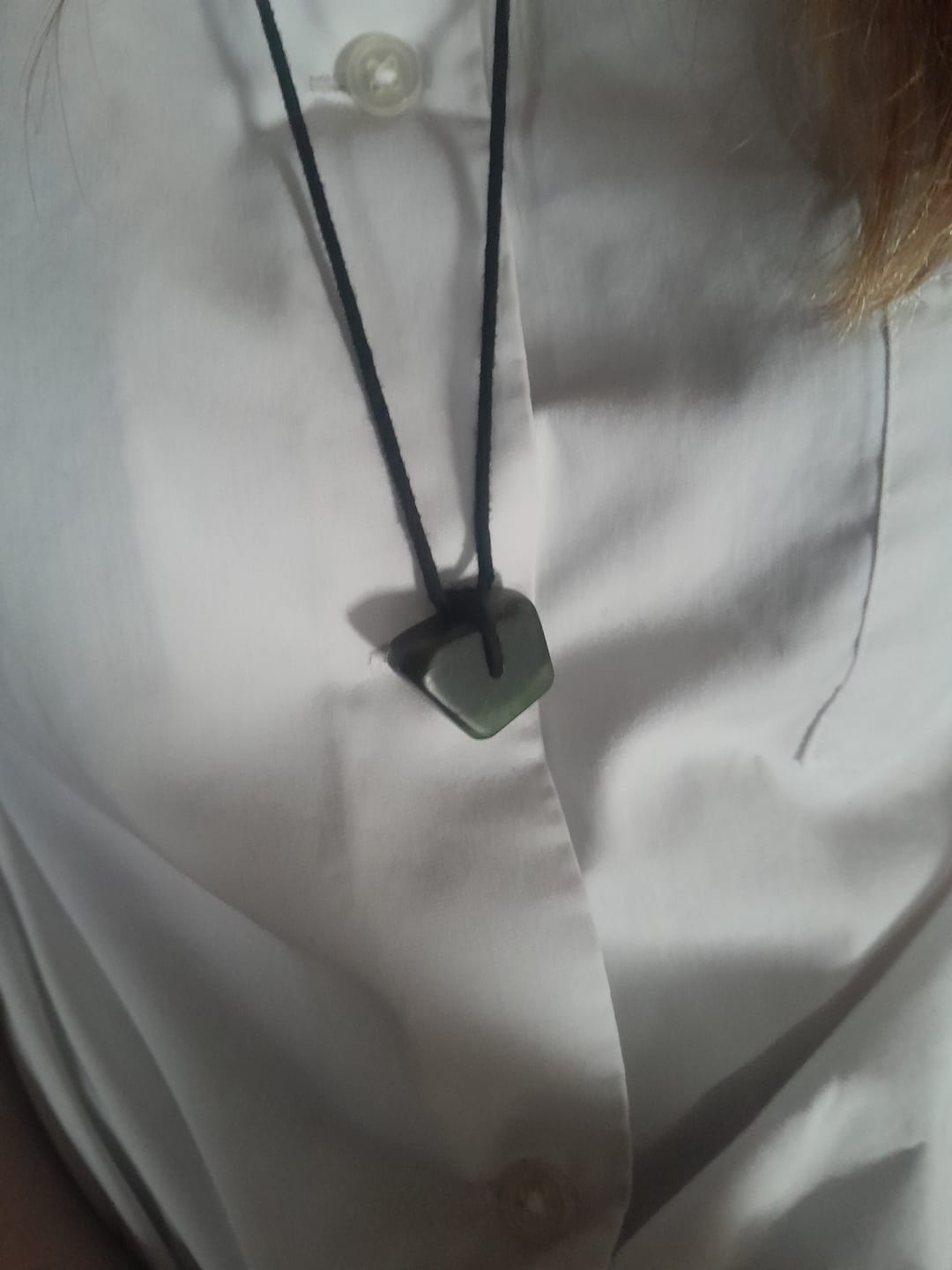 Customer photo review of Greenstone Necklace Inside Soap