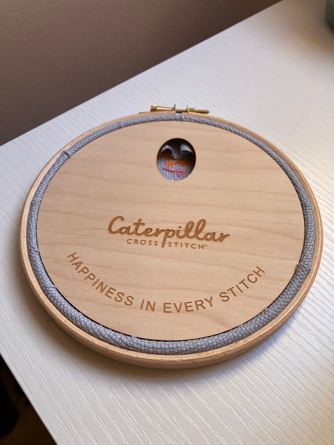 Customer photo review of The Hoop Buddy® - Wooden Hoop Backs