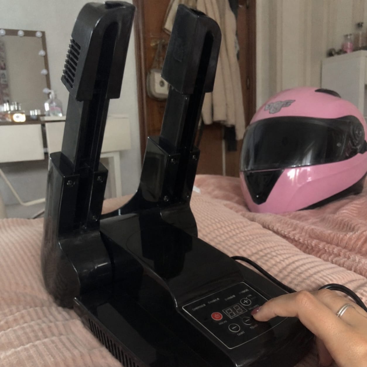 Customer photo review of Helmora - Helmet Care Machine