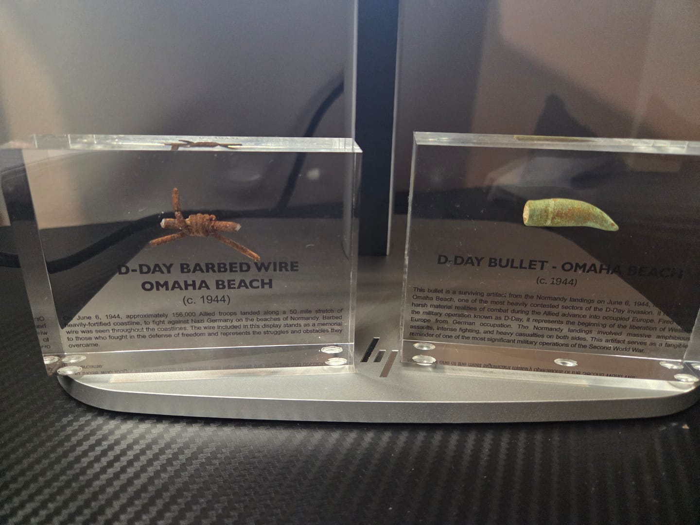 Customer photo review of D-Day Bullet Artifact Display