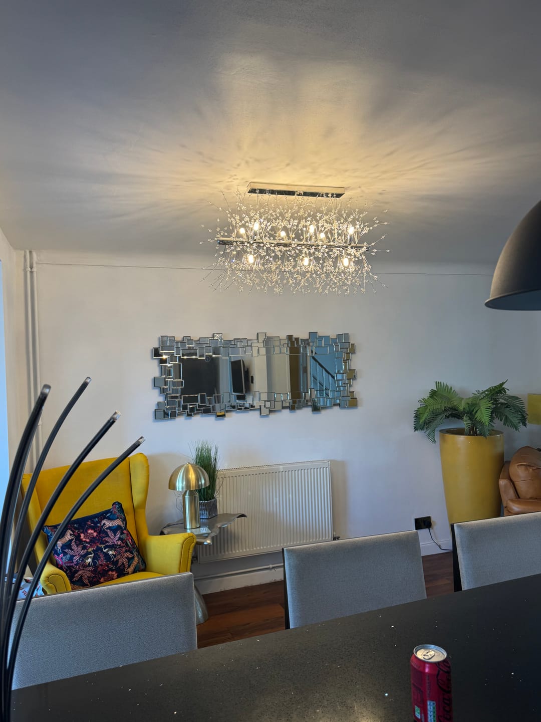 Customer photo review of Modern 9-Light Crystal Chandelier