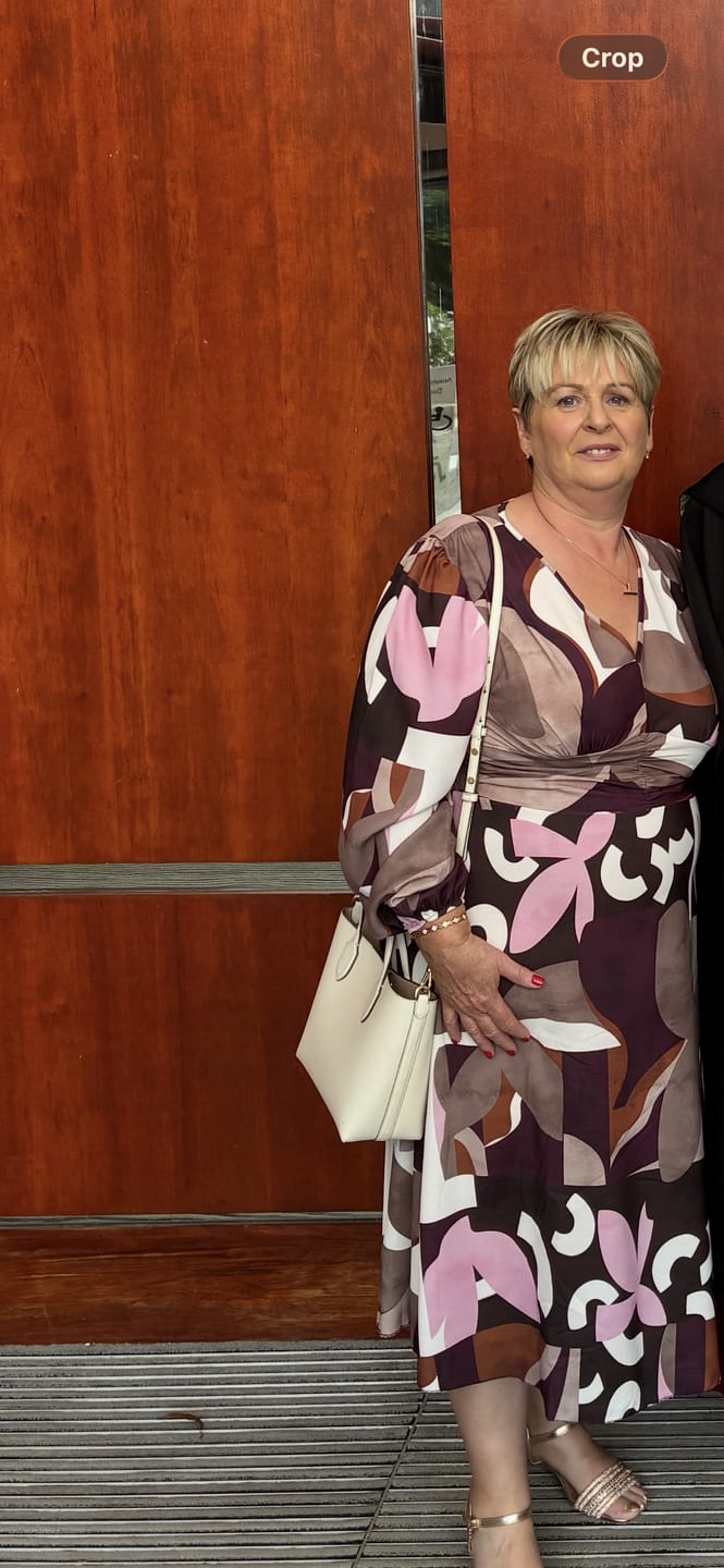 Customer photo review of 🖤Pre Order🖤 Genova Brown and Black Print Dress
