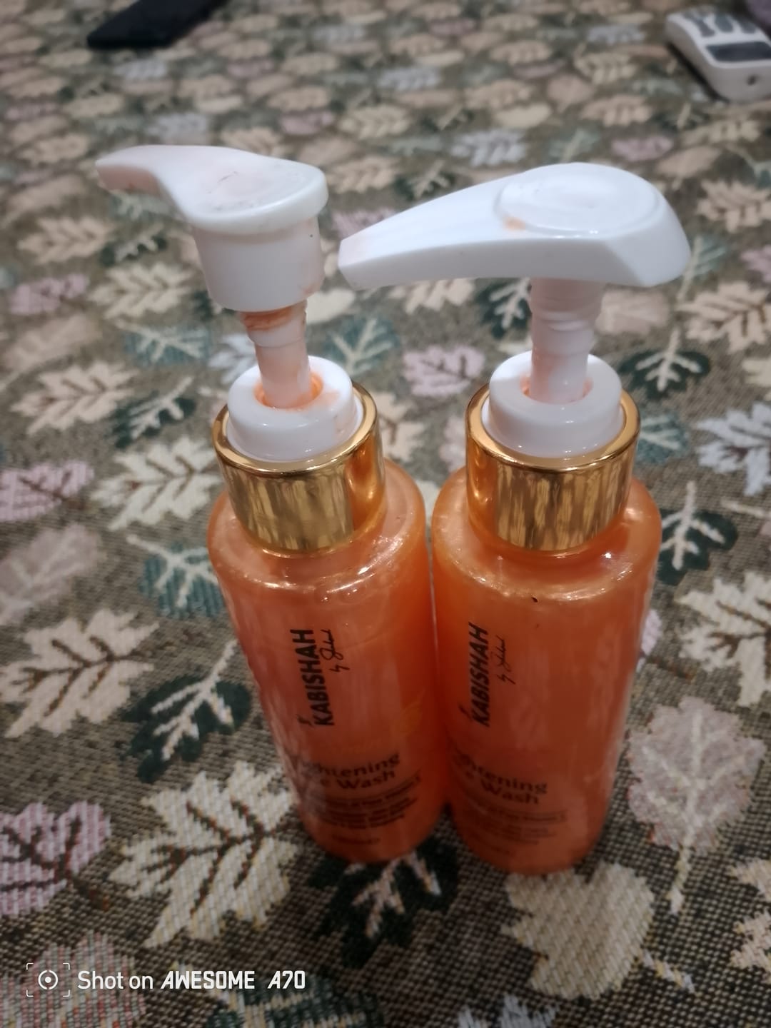 Customer photo review of Vitamin C Brightening Face Wash