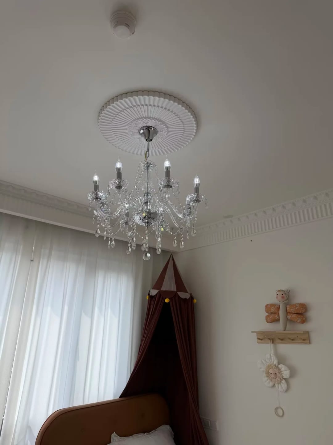 Customer photo review of Staircase Tiered Chandelier