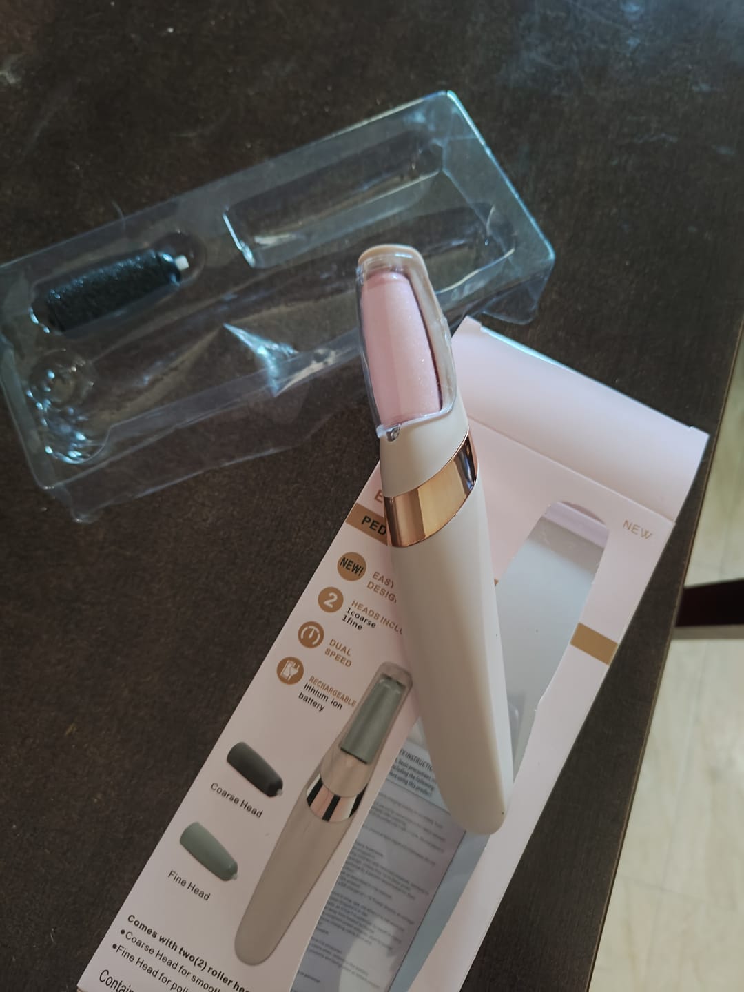 Customer photo review of Lima de Pies Eléctrica — Pedicura Profesional en Casa