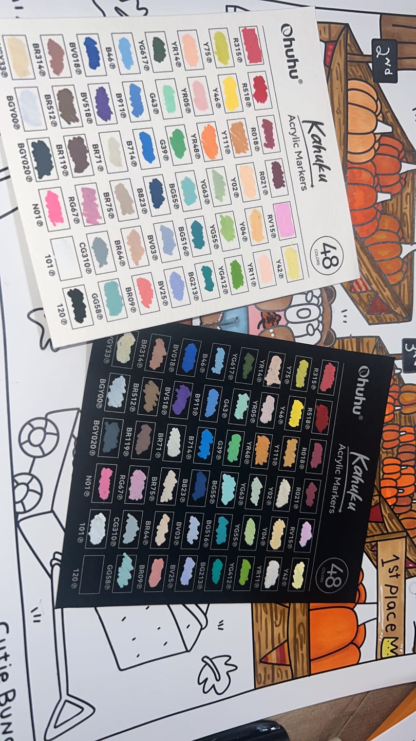 Customer photo review of Ohuhu Kahuku Series Direct-ink Acrylic Paint Markers