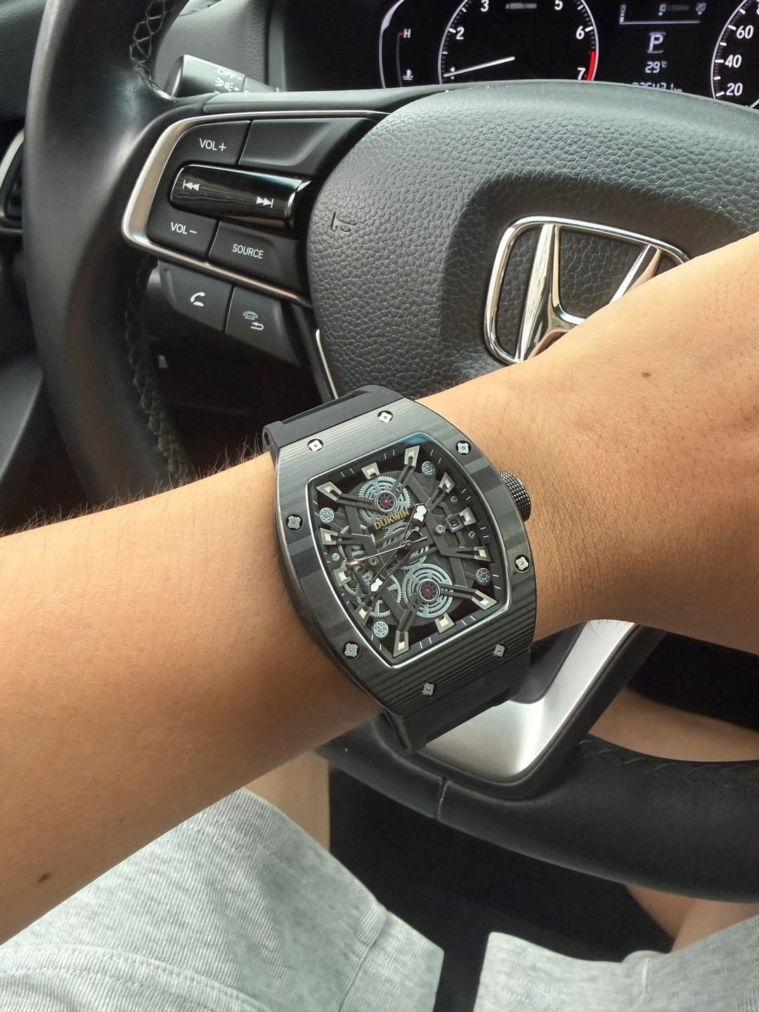 Customer photo review of Mecha Primus - Full Skeleton Automatic Mechanical 8215 Men’s Sport Watch