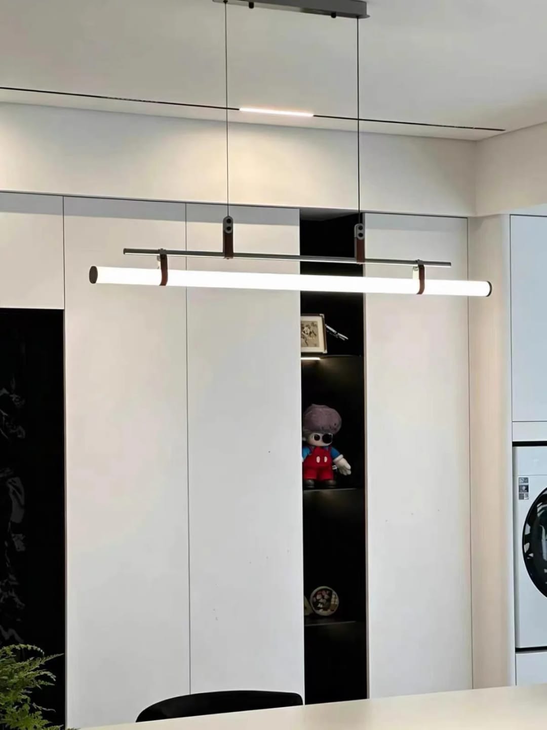 Customer photo review of Long Tube Dining Pendant