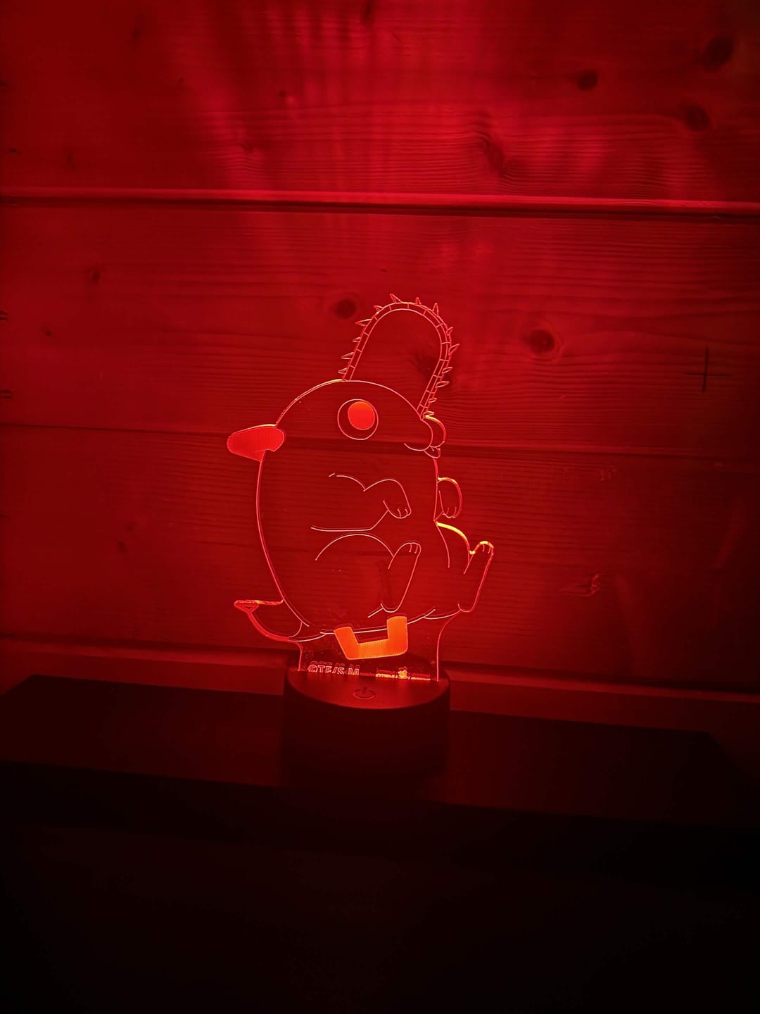 Customer photo review of Pochita Otaku Lamp