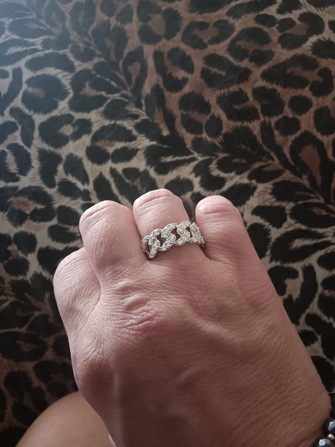 Customer photo review of Anello Grumetta con Zirconi