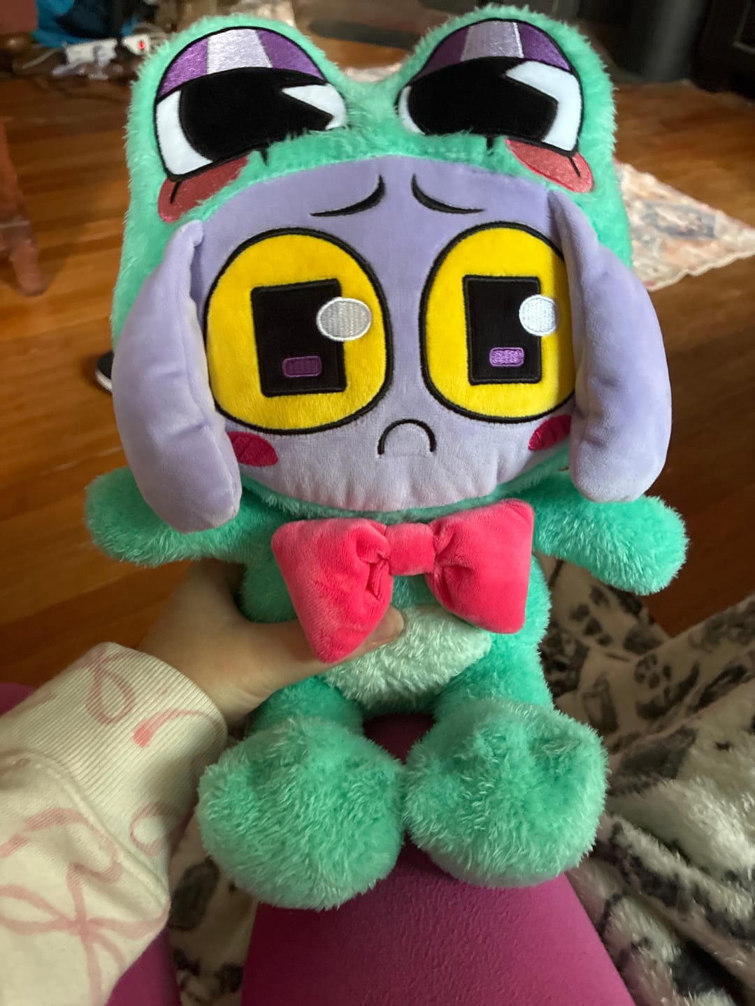 Customer photo review of Ribbit-Suit Jax Plush