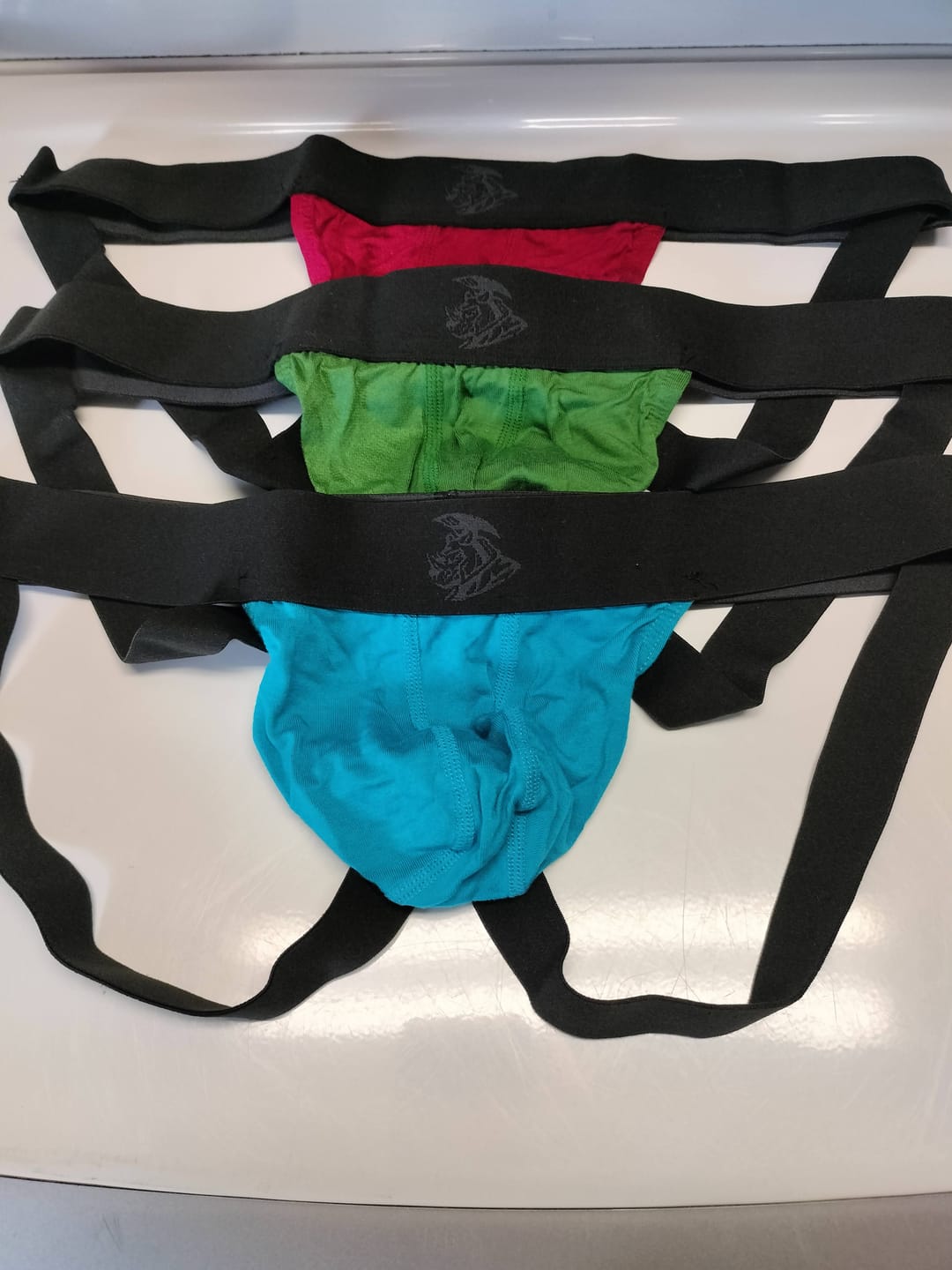 Customer photo review of Modal 0in Jockstrap No Fly 3pk Green/Red/Blue