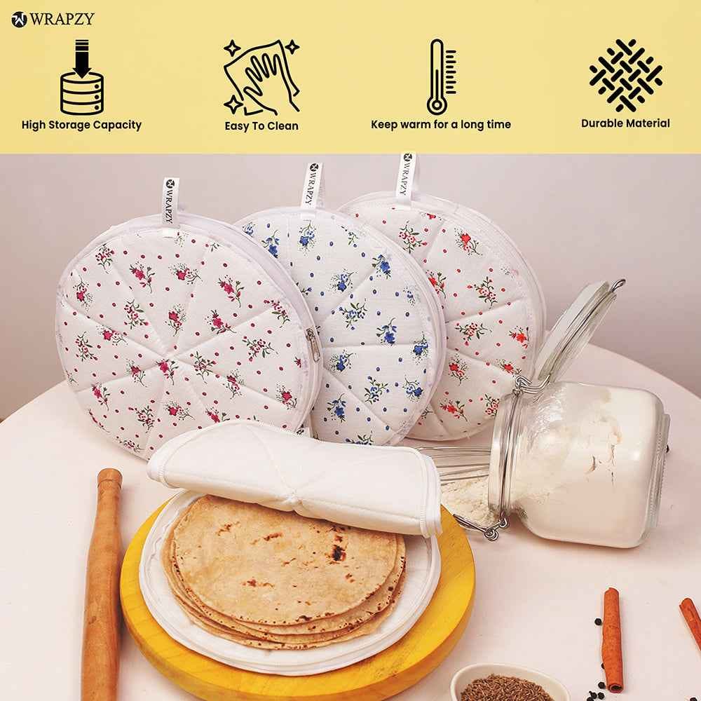 Customer photo review of Wrapzy Cotton Roti Cover