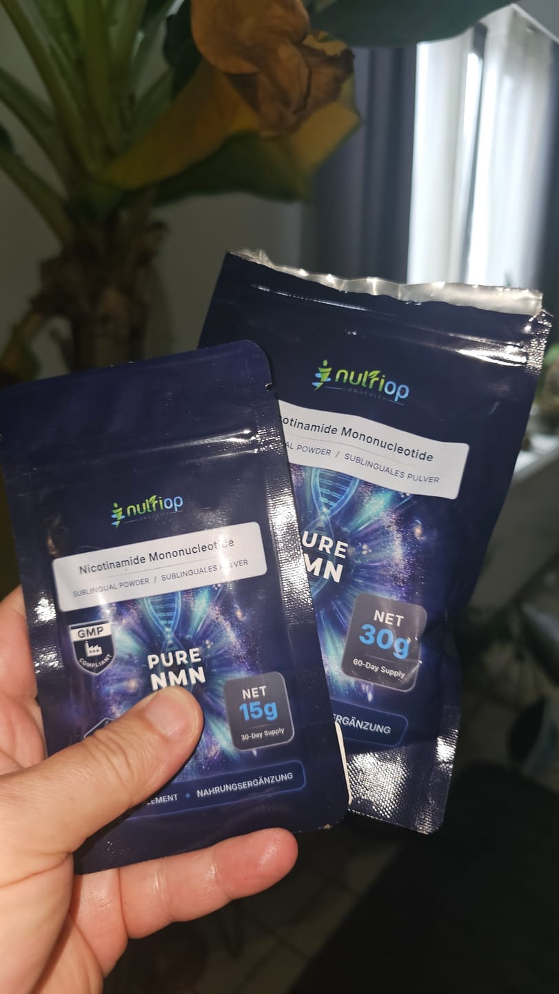 Customer photo review of Nutriop® Pure NMN Sublingual Powder - Direct NAD+ Precursor (30g)